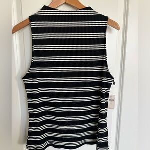 Maeve By Anthropology Ribbed Mock Neck Tank XL